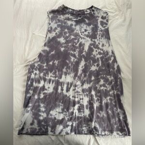 lululemon athletica Gray Tie-Dye Muscle Tank